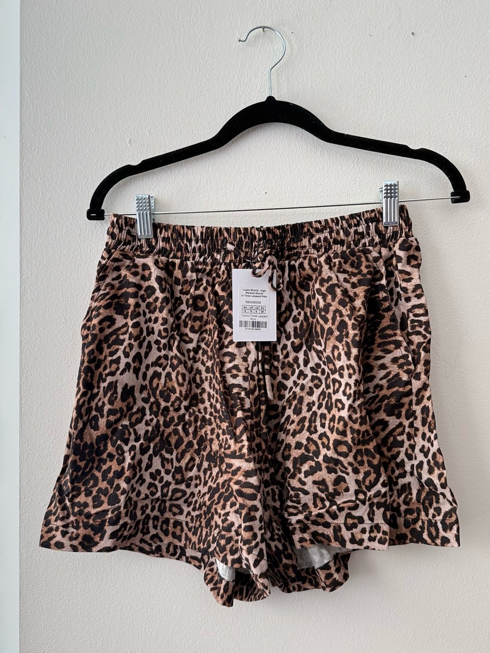 Showpo Leopard Print High Waist Shorts - Brown & Black